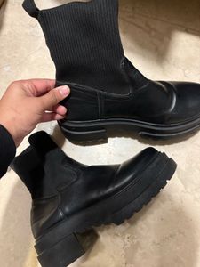 Black Sock Boots