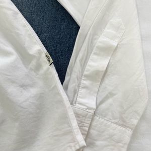 Y2K Vintage Classic White Roadster Fitted Shirt