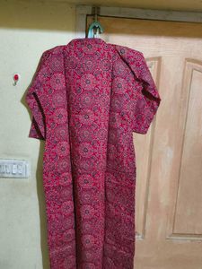 Red Printed Cord  Set