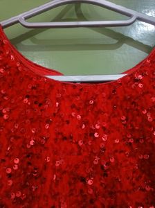 Red Sequin Blouse ✅