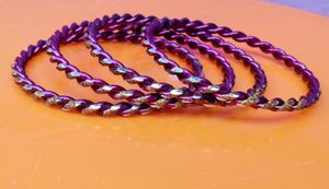 Spiral Design Metal Bangles