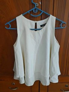 Elegant White Sleeveless Top