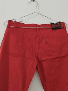 Red Casual Pants