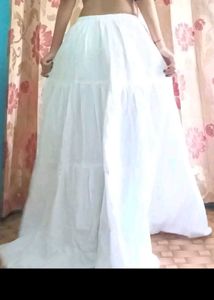 New white Cotton Skirt✨