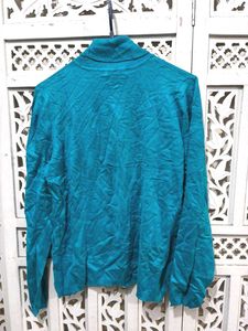 🎀Imported Teal Turtleneck Sweater B