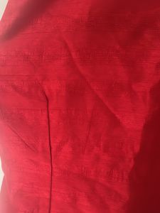 Red Overlay Shrug Top