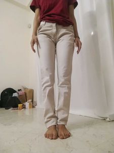 Casual Beige Pants