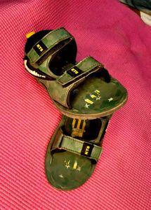 Kids Green Blue Cambo Sandal and Crocs