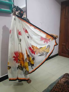 Floral Print Saree