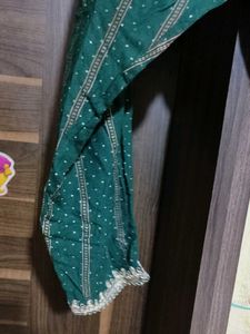 Green Embroidered Kurta Set