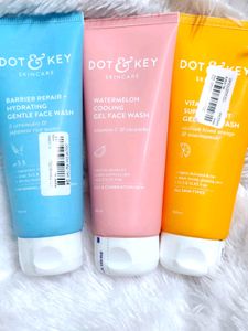 Pack Of 3 Dot And Key Face Wash