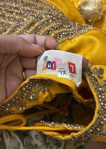 Elegant Yellow and green lehenga set