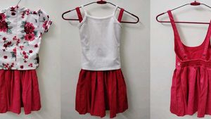 3 In 1 Girls Beautiful Dress For 2 To 4 Years