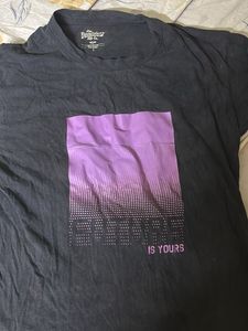 Roadster Black Graphic Top | Purple Rectangle