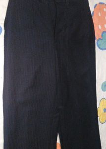 Navy striped  Straight Leg Pants