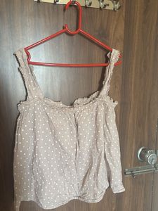 Polka Dot Sleeveless Top