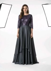 Elegant Sequin &amp; Gray Dress