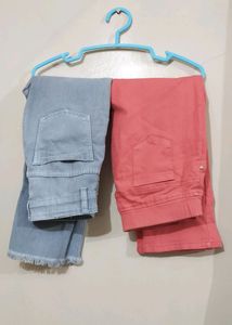 Combo 2 Quarter Jeans (26+28 Waist)