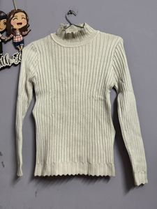 Ribbed Mock Neck Top
