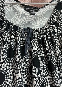 Printed Black &amp; White Dress