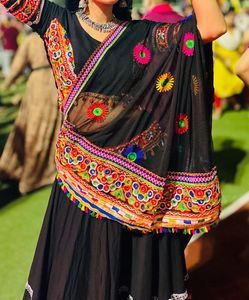Black Navratri Chaniya Choli