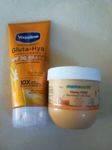 Vaseline & Mamaearth Cream
