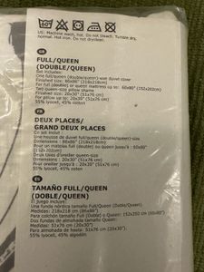 🛏️ IKEA KLANGLILJA Duvet Cover Set (Full/Queen)