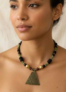 Boho Triangle Pendant Necklace