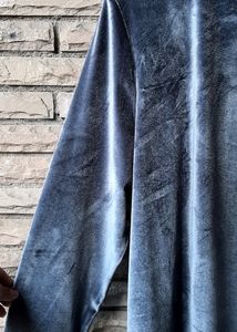 Grey velvet Top