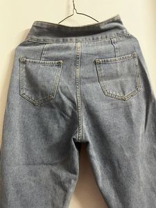 Belted Denim High Waist