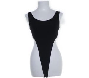 Black Sleeveless Bodysuit