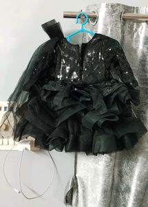 Black Frock For 1 Year Baby Girl