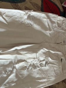 Ripped White Jeans