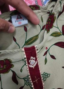 Elegant Floral Print Kurta Set