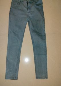 Grey Colour Slim Jeans