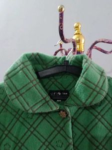 Green Floral Coat