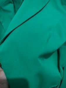 Green Cropped Blazer