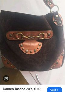 Vintage Suede Shoulder Bag