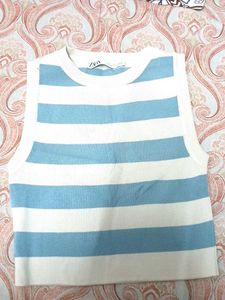 Zara Striped Knit Tank Top