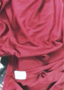 Burgundy Dress &amp; Shrug Set