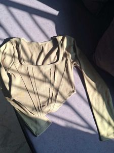 millitary green/olive corset top