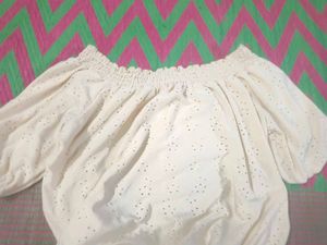 Off Shoulder Crop Top