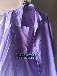 Cute Lavender Crop Top
