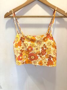 Back Tie Beautiful Floral Top