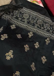 Elegant Black Embroidered Outfit