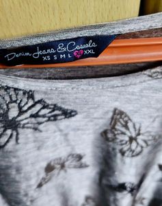 Butterfly Print Top
