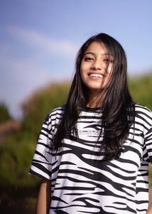 Veirdo Printed women Round Neck White T-shirt