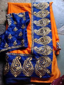 Elegant Embroidered Saree