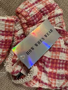 Checked Pattern Crop Top