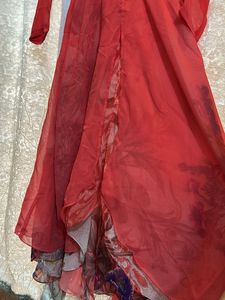 Elegant Red Ethnic Gown